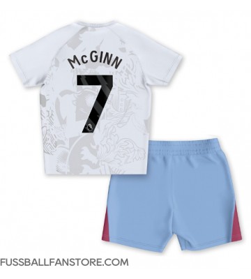 Aston Villa John McGinn #7 Replik Auswärtstrikot Kinder 2023-24 Kurzarm (+ Kurze Hosen)